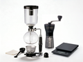 Premium Siphon Kit: Hario Technica syphon, Hario Mini Mill grinder, Hario V60 drip scale